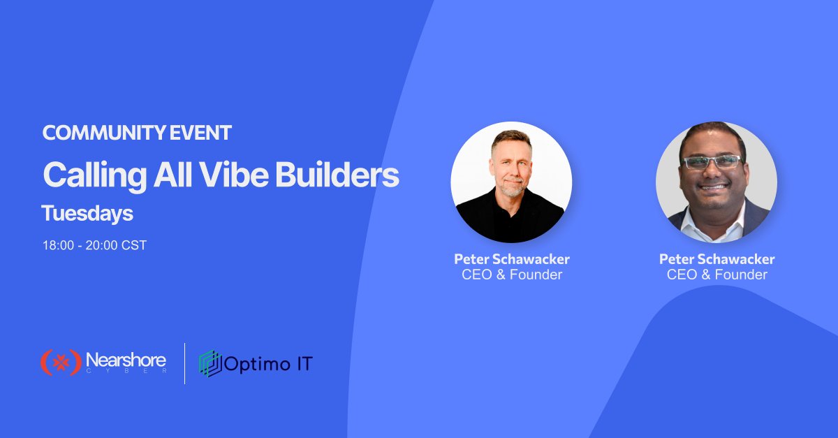 PeterSchawacker's tweet photo. Hey generative AI application builders, hackers, tinkerers, n00bs, geeks, and experts!
This is for you: https://t.co/hcr7hUFqGX
Learn more at https://t.co/OOcWFYlPHnย
#AI #VibeCoding #SoftwareEngineering #DIY #UserGroup #Free #Community #Cybersecurity #LearnByInnovating https://t.co/ca42tiqsbZ
