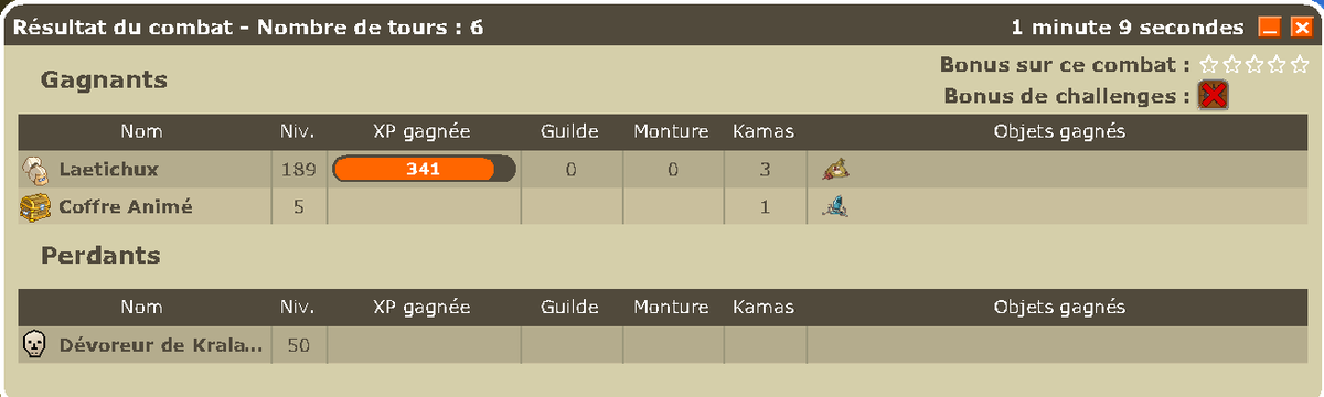 Je monte pêcheur hier : lvl 29.
Je viens de commencer de pêcher.
1ere aggro : Kralamour Unique 😂