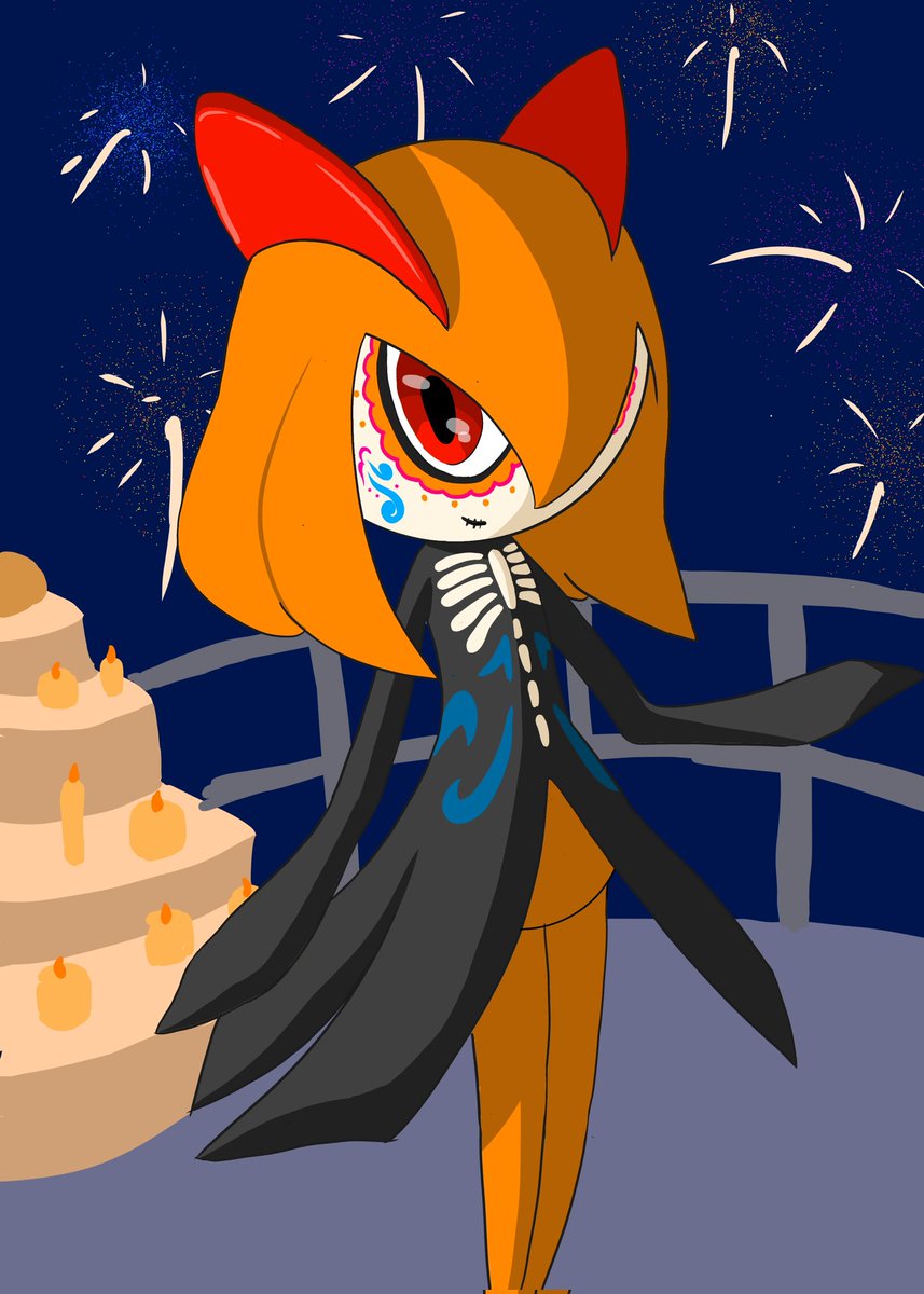 FacelessP20347's tweet photo. Kirlia también está festiva :3
(Ralts en mi perfil)

#kirlia #Pokemon #DiaDeMuertos #gardevoir #fanart https://t.co/gvQ2atC2yA