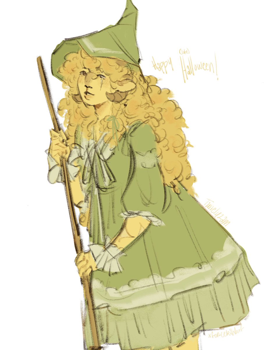 [day45] happy late halloween! celebrating with a witchzam &lt;3

#princezamfanart