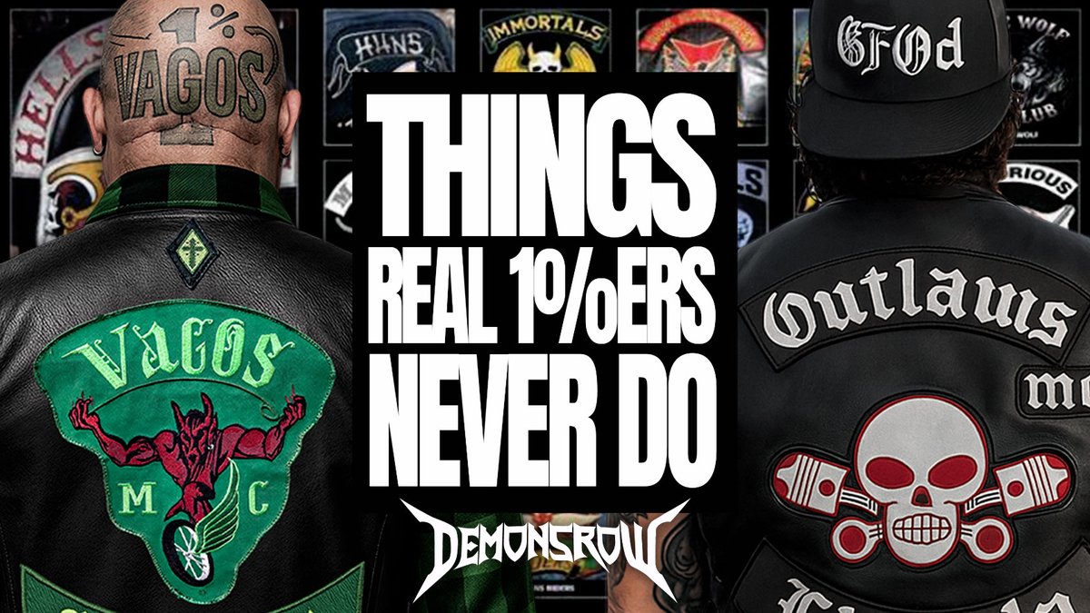 DemonsRow's tweet image. Things Real 1%ers Never Do! 💀🏍️ Full video here youtube.com/watch?v=-Cgc9w…
