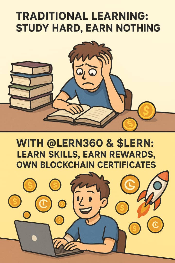 stevharison's tweet image. Same student, now relaxed and confident, with an AI robot beside them showing charts &amp;amp; lessons on a laptop.
Learning is easier when AI’s got your back 😎
Join me on @lern360 — where You + AI = Leveling Up 🚀
#LERN360 #WeLearnTogether
@doppler_fi  @yourcryptoai   @hiermark01