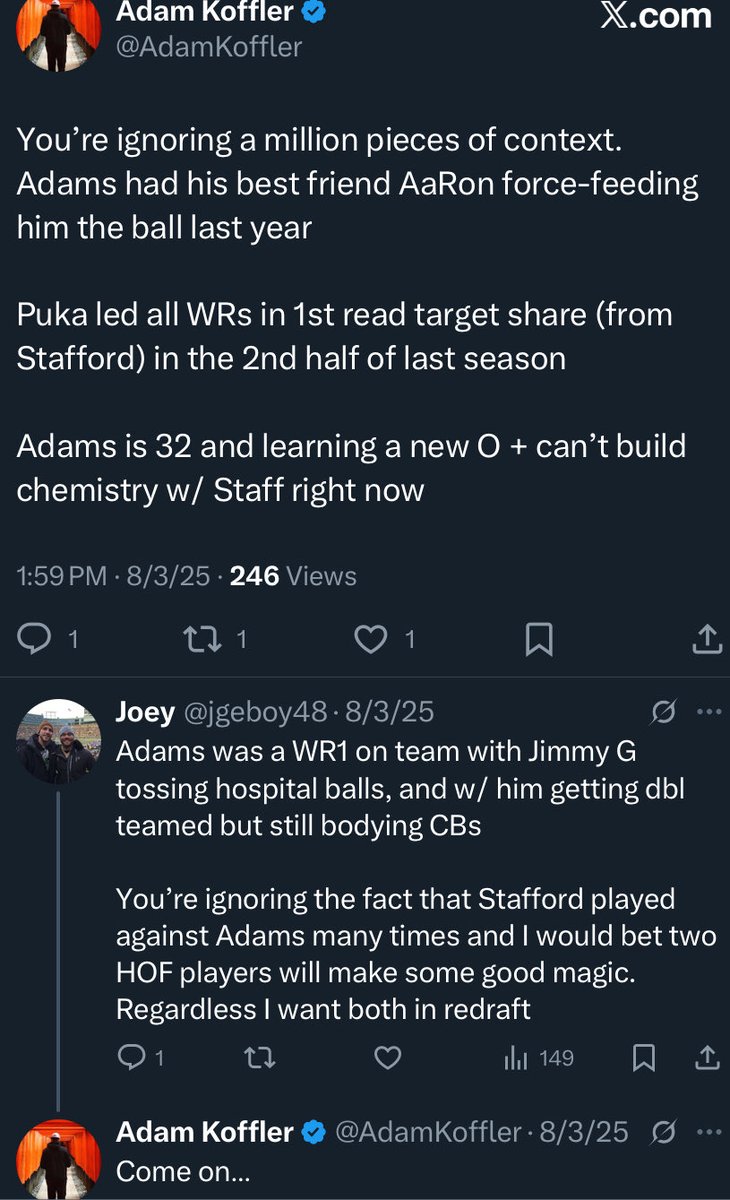 jgeboy48's tweet photo. @AdamKoffler Funny how two HOF professionals can make no-look passes look easy in one off-season https://t.co/DbgKzAdnBQ