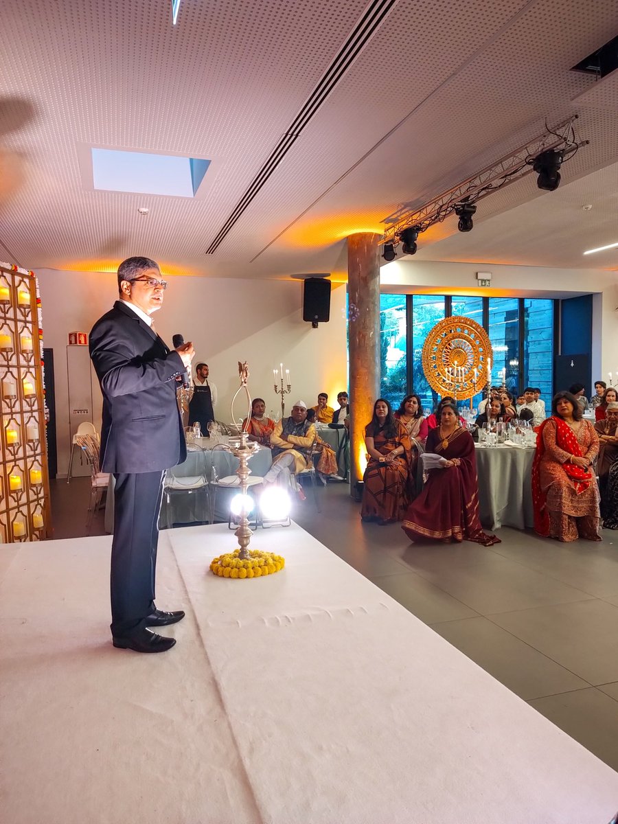 prkundal's tweet image. Delighted to attend Diwali celebrations by Indians working @Nokia in Portugal. A wonderful initiative to bring the Festival of Lights to the Portuguese and international community of the company. #Diwali2025