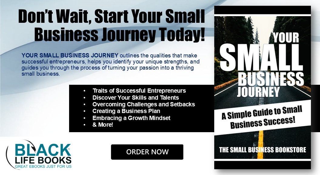 BlackLifeBooks's tweet photo. This #eBook is aimed at new and aspiring #smallbusinessowners, it simplifies complex #smallbusines concepts and provides practical tips to help you unlock your #entrepreneurial potential. 

Get Your Copy Today!   https://t.co/Ylg52hVmXL https://t.co/BsJL0sXC0e