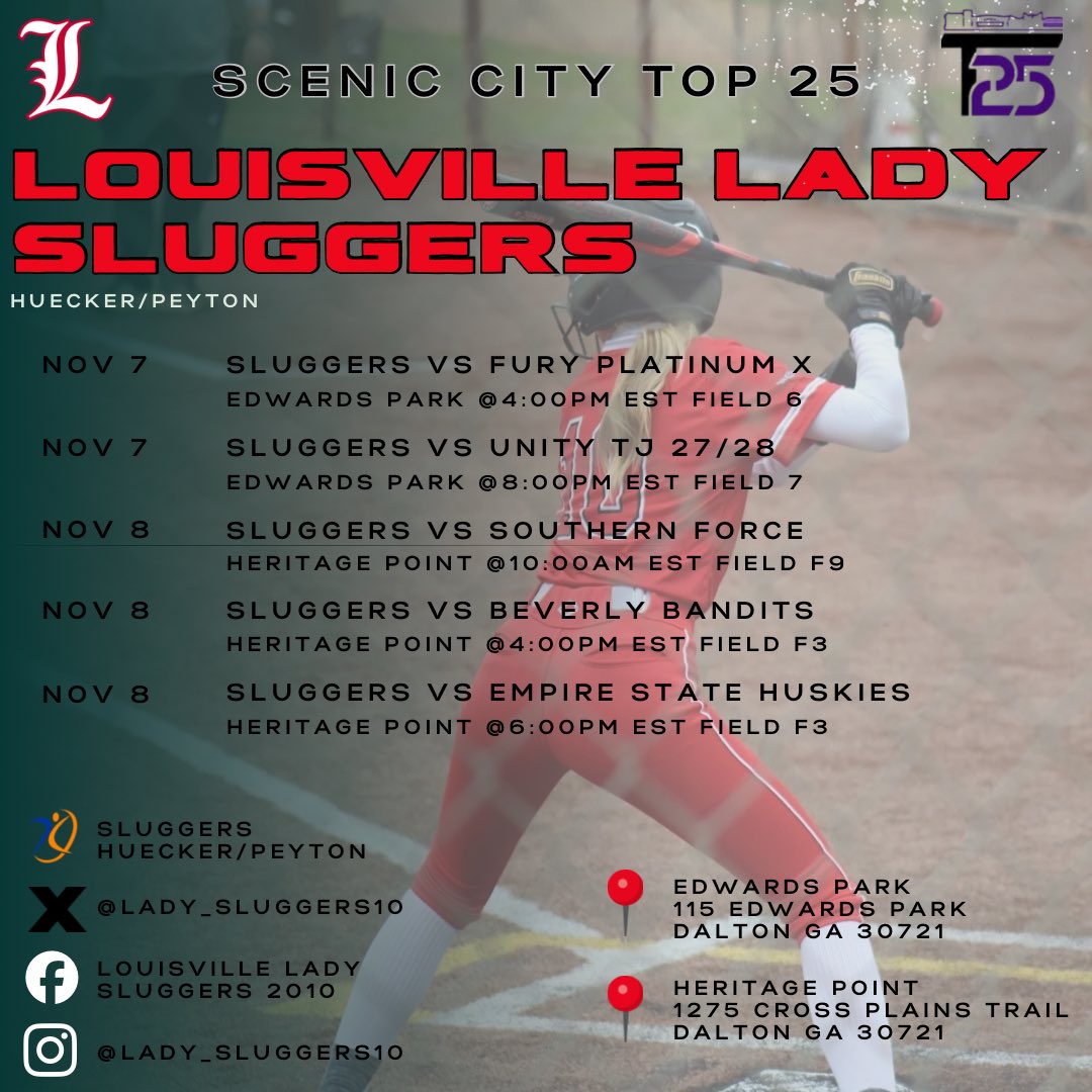 Scenic city top 25 Schedule