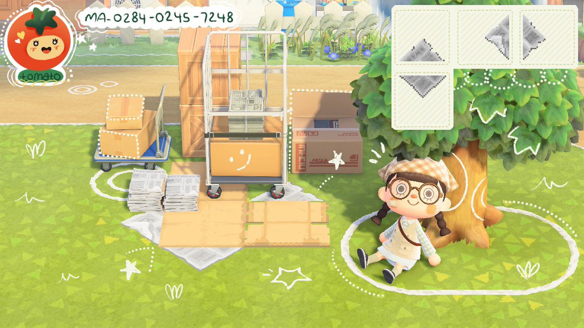 KKatCosmicCove's tweet image. It’s been a while but I wanted to share some codes I’ve made recently on 🍅彡Tomatoִ ࣪𖤐.ᐟ 🍅I hope you’ll like them! 🥰Please check my carrd for additional designs I’ve made🙇🏻‍♀️

Paper &amp;amp; cardboard edges inspired by @/maako2_ on 📷

#ACNH #ACNHDesign #AnimalCrossing
#どうぶつの森