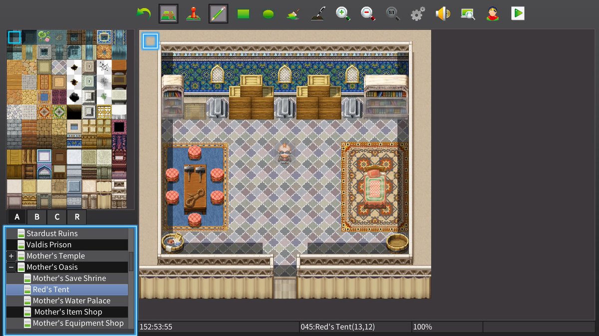 Grey_Boss's tweet photo. Here's one more doods! This is Red's Tent before & after shots in Guild Arts. #GuildArts #RPGMakerMV #rpgmaker #indegame #solodev #PS4
@Darkling_Rae
@jaredsepticeye
@SmokingMoira
@MagusStormcrow https://t.co/uRwVZ9l19J