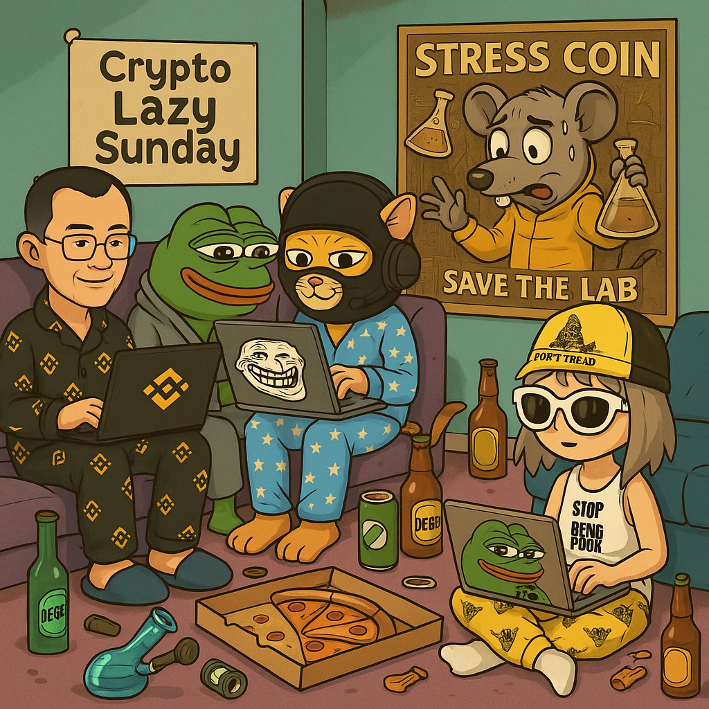 Stress_Coin's tweet photo. Crypto Lazy Sunday!

Stress Coin - Save the Lab - Stress is the catalyst!

Buy $STRS.

A6ycogDxLFucCREkZkDqGrBS5TTqDgdTfB97ycnFpump https://t.co/LbLEB69y7V