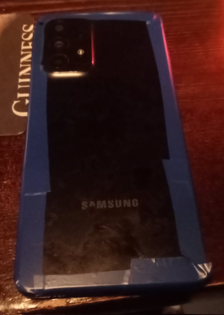 rayzer1981's tweet image. Dropped the phone in work Halloween of all nights and the screen said fk it, watched a teardown video on YouTube and I fixed it. The glue holding the back cover is fked but taped for now. Not pretty but it works.