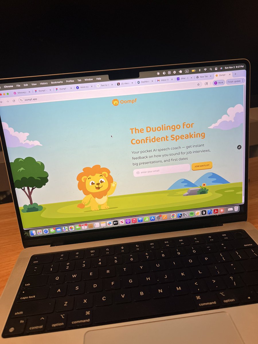 iamtedyap's tweet image. day 1 of building @oompf_app, the duolingo for learning how to speak confidently

just ran the nyc marathon today, and now i’m locking in for my next big goal: ship my AI speech coach app by jan 1st (exactly 60 days from today)

i’ve always been the shy and awkward guy, so i’m…