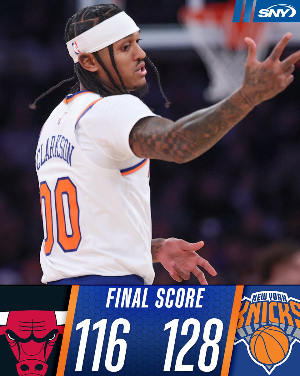 sny_knicks's tweet photo. The Knicks are back in the win column! ✅ https://t.co/gZGySn4POe