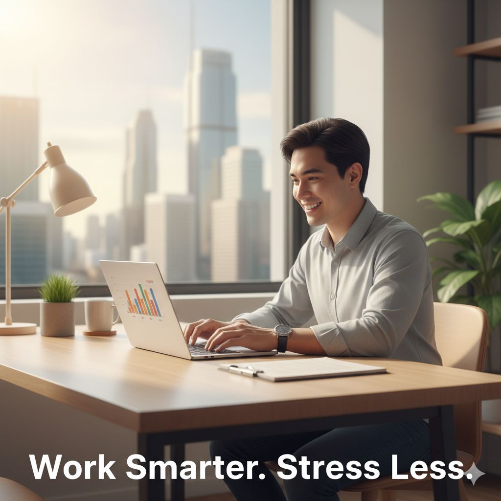 jordanimutan's tweet image. Smarter Workdays

AI makes everyday work smoother. 🧠
From sorting emails to creating reports, it removes the busywork so you can focus on real results—not repetitive tasks.
#AIProductivity #SmartWork #AIForBusiness #Efficiency #FutureOfWork