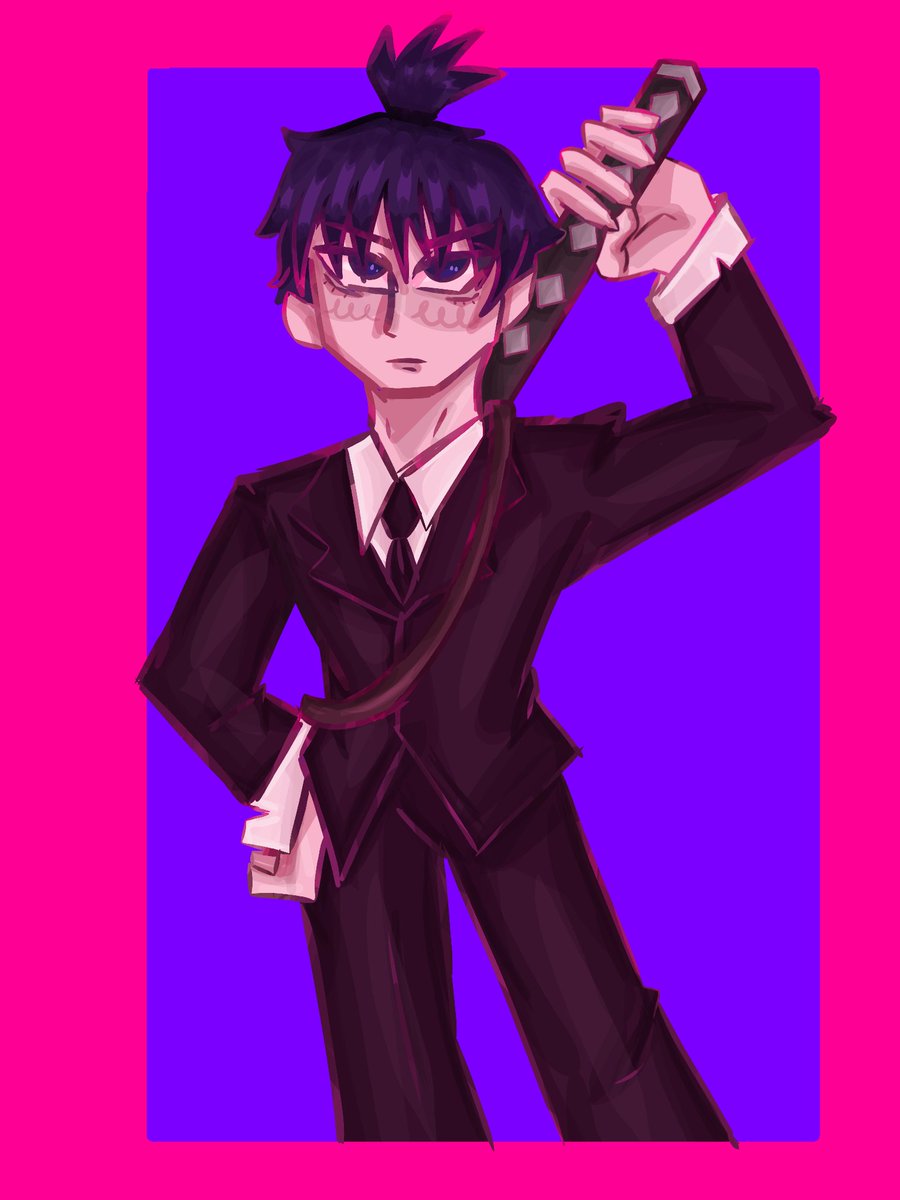 Aki aki aki, I want to break out of my usual style and what better way than by drawing my new obsession with Aki the Chainsaw Man #aki #ChainsawManMovie #chainsawman #fanart