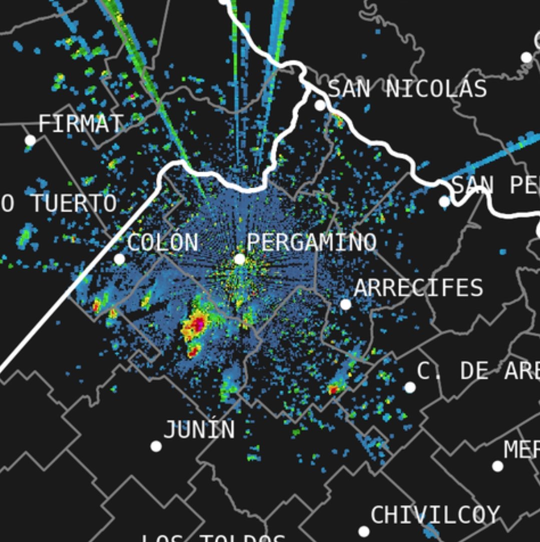 2/11/2025 #Actualizacion 21 hs
⛈️Esta noche esperábamos una corta inestabilidad causada por una onda en altura, actuando sobre una masa tropicalizada.
⚠️Eso mismo está ocurriendo ahora en la zona sur: posibilidad de tormenta corta pero muy intensa en toda la zona.