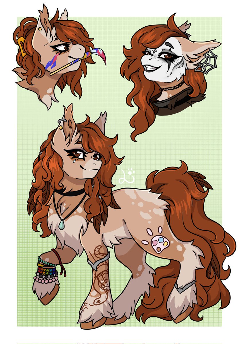 LadySandbox's tweet image. Ponysona rework :) #mlpfanart