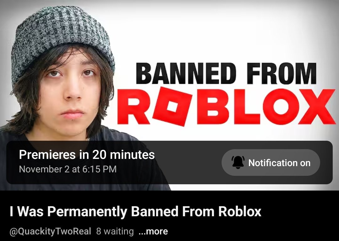 🎥 | New QuackityTwo video premieres soon! 

Turn on notifications so you don't miss it! 🔔👀

youtu.be/68h5DmwMjvM?si…