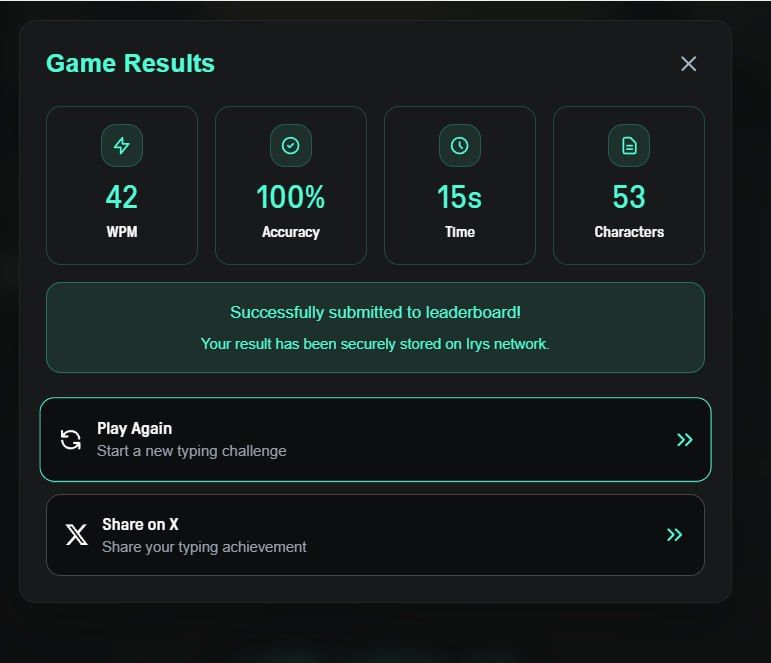 HNoverz's tweet image. Why should you play Spritetype? It&apos;s not just a game! Playing daily helps you sharpen your typing skills and gets you Galxe points for the Irys mainnet. Complete the Irys Galxe tasks and start practicing! LFG! @irys_xyz
 #Irys #Spritetype