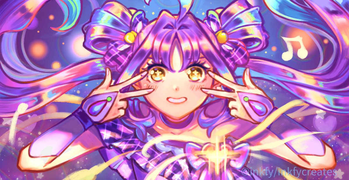 inkfycreates's tweet image. Cure Kyun Kyun - You and Idol Pretty Cure