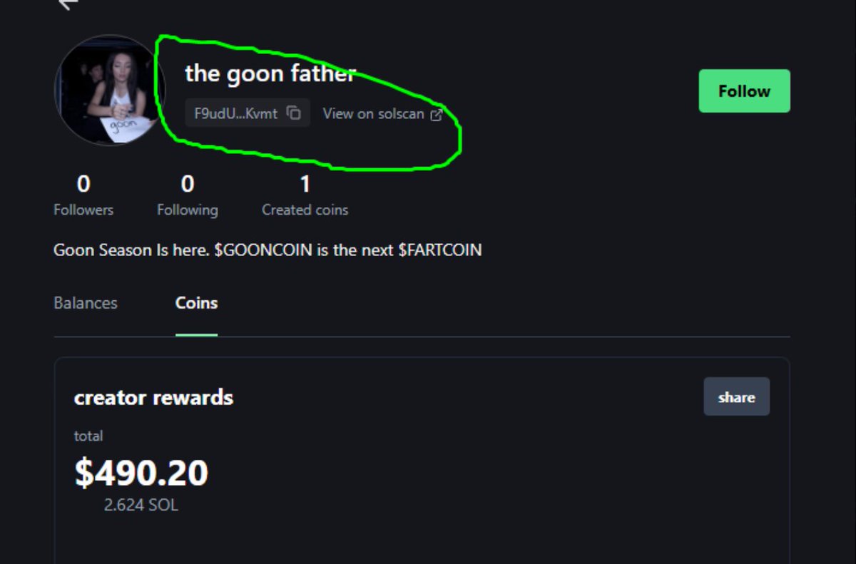 TradewithClark's tweet photo. wow @trollfather rugged 25 coins.
Dev sold on 10k toppers

@pumpdotfun
this guy stole $GOONCOIN and used a different wallet to claim fees, his rugger account funded the wallet that claimed the cto  

Proof: https://t.co/hFY69zv4m0

DNH4MTv8WWpoARP2D44wAsWtWb6YnrMh8SQjXGga3Hot https://t.co/KxMHBb8gxL
