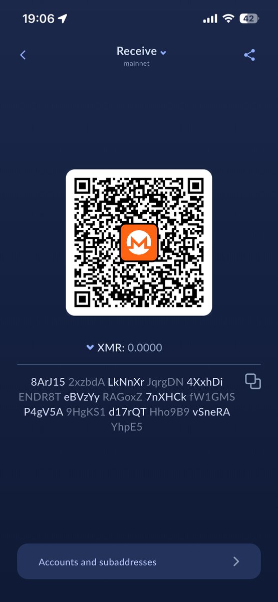 supernyner's tweet photo. @vikrantnyc @cakewallet xmr is king LFG https://t.co/hwbBCDZWKN