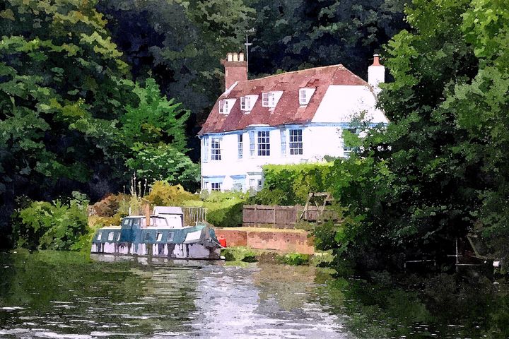 FuzzyFinker's tweet image. Art of the Day! &quot;Gibraltar House&quot;. Buy at: ArtPal.com/trevorharvey?i…