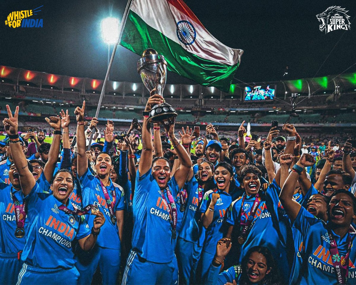Congratulations to Harman &amp; company woman's Team #India #WomensWorldCup2025
#Champions