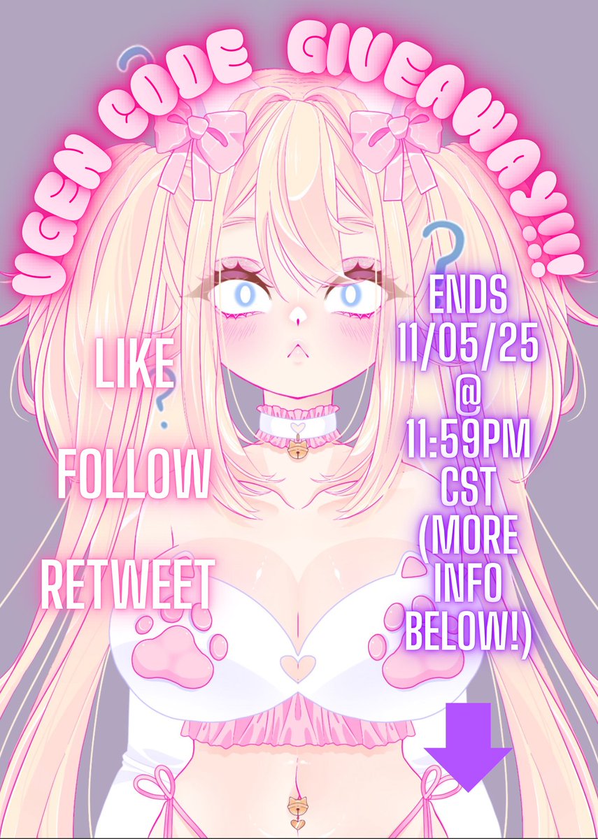 ✨#vgen invite code #giveaway✨
I want to help a fellow artist/creator get started, so I’m giving away 1 invite code!

To ENTER:
1. Follow me
2. Like + Retweet this post
3. (optional) post your art below
‼️NO AI art‼️
Winner will be randomly picked! Ends 11/05 at 11:59pm cst!