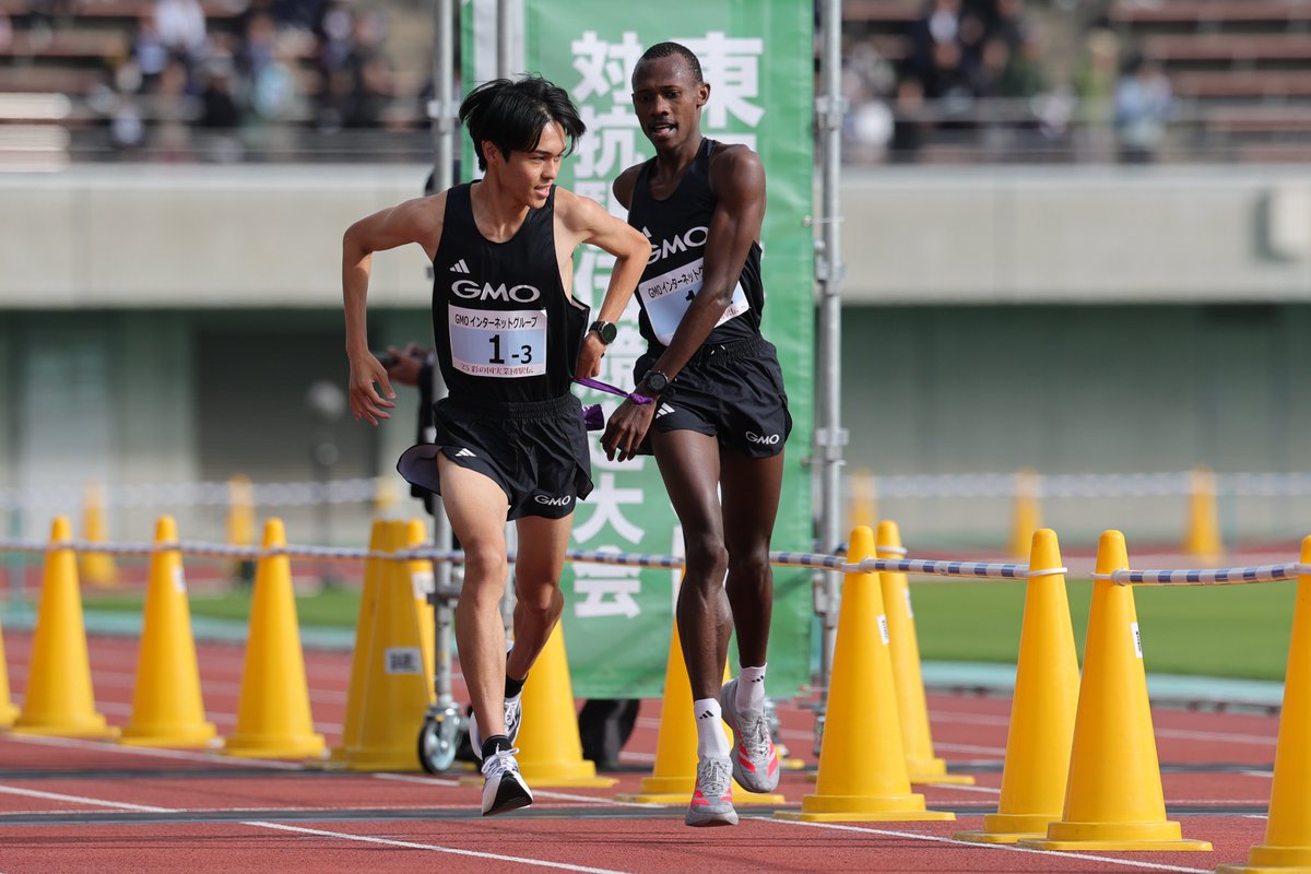 東日本実業団駅伝 GMOインターネットグループが首位キープ 2区テモイ