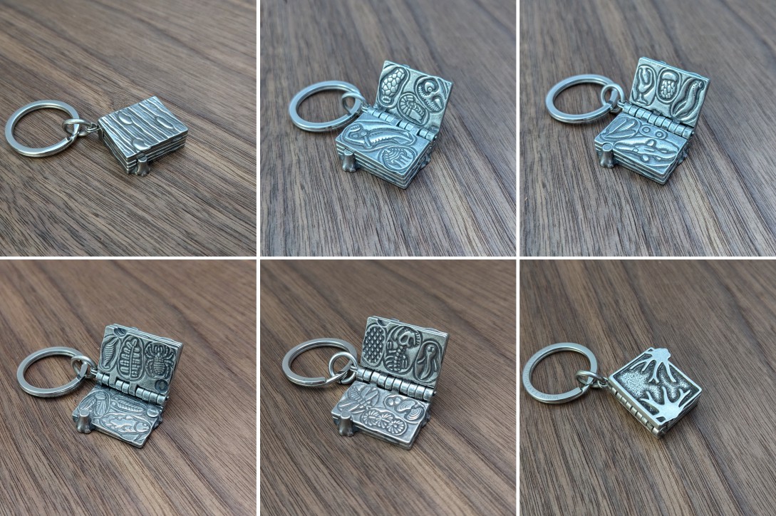 tlrcustom's tweet photo. Here's a preview of our upcoming, articulating Mazon Creek Fossils keychain: https://t.co/KbJIAXdEVY