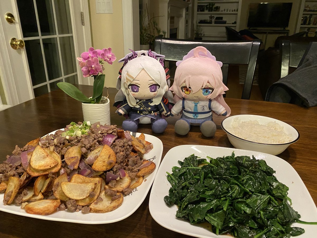 Some simple beef and potatoes, never kill yourself