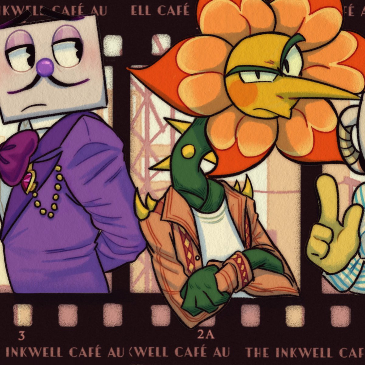 Caricari_Rc's tweet photo. El nuevo banner! Está mil veces mejor que el anterior lo amo AJSJJSS 
pero el que usaré aquí será el filtro a color 
En fin se ve bello me encanta :D 
#cuphead #Oldtoons #inkwellcafe #fanart #mschalice #hildaberg #coffecups #kingdice  #cagneycarnation https://t.co/4Xn96tuOED