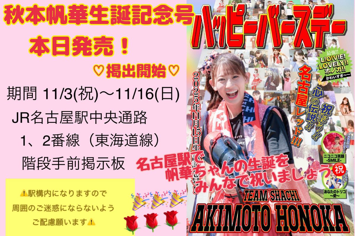 ほの誕(秋本帆華生誕をお祝いする企画2025) (@happyhonokaday) / Posts / X