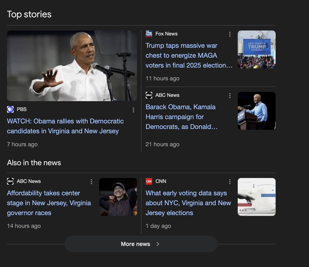 Super Tuesday! These are low-turnout elections. The Boomer libs will be out. MAGA Boomers - WHO WE LOVE - need to show up. As does everyone else.

Vote early if you can!

New Jersey and Virginia!