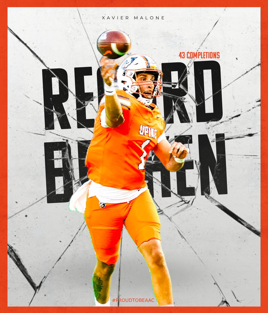 𝕋𝕙𝕣𝕠𝕨𝕚𝕟𝕘 𝕕𝕒𝕣𝕥𝕤...🎯

<a href="/UPIKEAthletics/">UPIKE Athletics</a>' Xavier Malone hit a couple of milestones in yesterday's win

He set the #AACFB record for most completions in a game (43) and recorded the fourth 3,000-yard passing season in league history

#NAIAFootball | #ProudToBeAAC