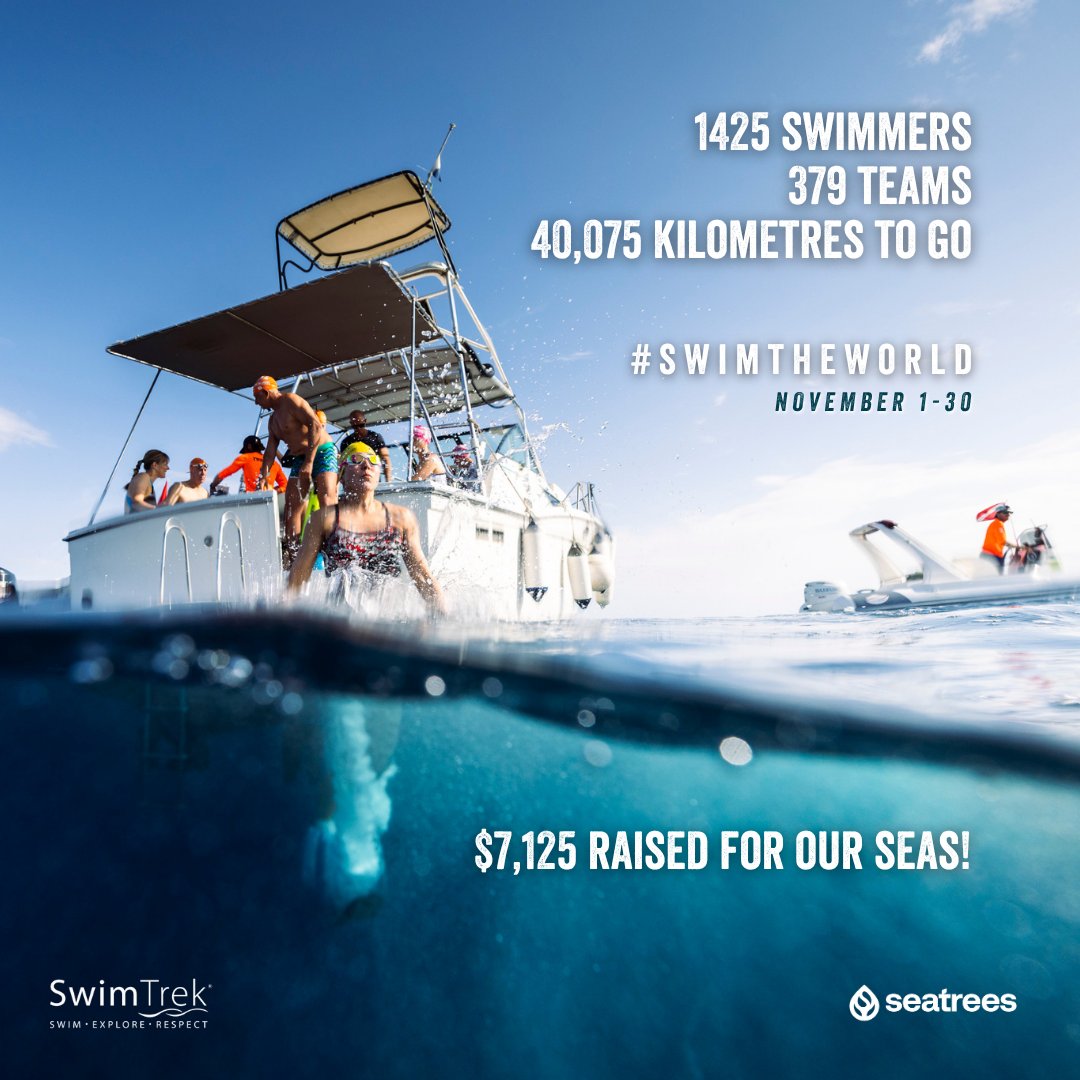 It begins!!! 🌎🌍🌏 #SwimTheWorld