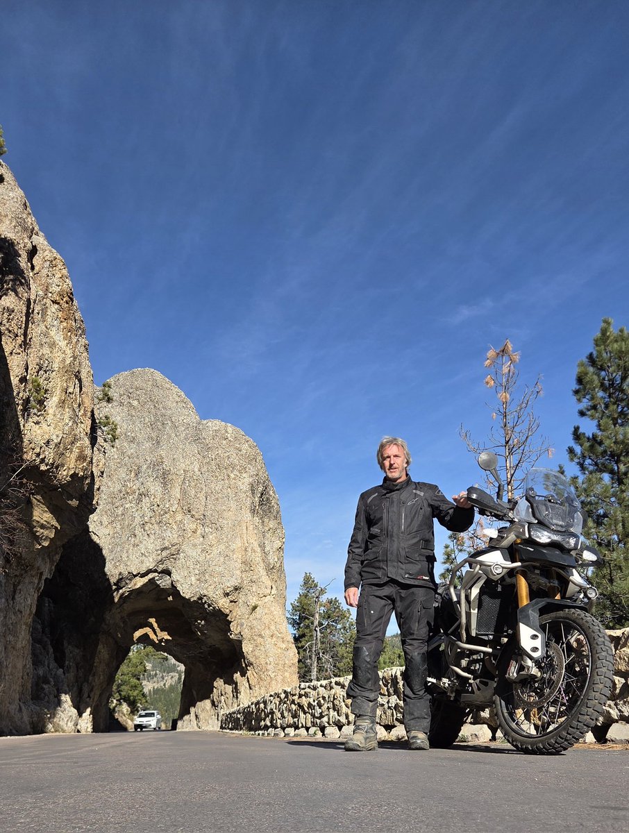 Glorious autumn day.  Hard to believe it is November.  The Triumph Tiger 900 Rally Pro was the perfect machine for the day.

Neck Yoke Road
Rockerville Road
Playhouse Road
Needles Highway
And a little dirt 
mixed in for fun!

<a href="/TriumphAmerica/">Triumph Motorcycles</a>