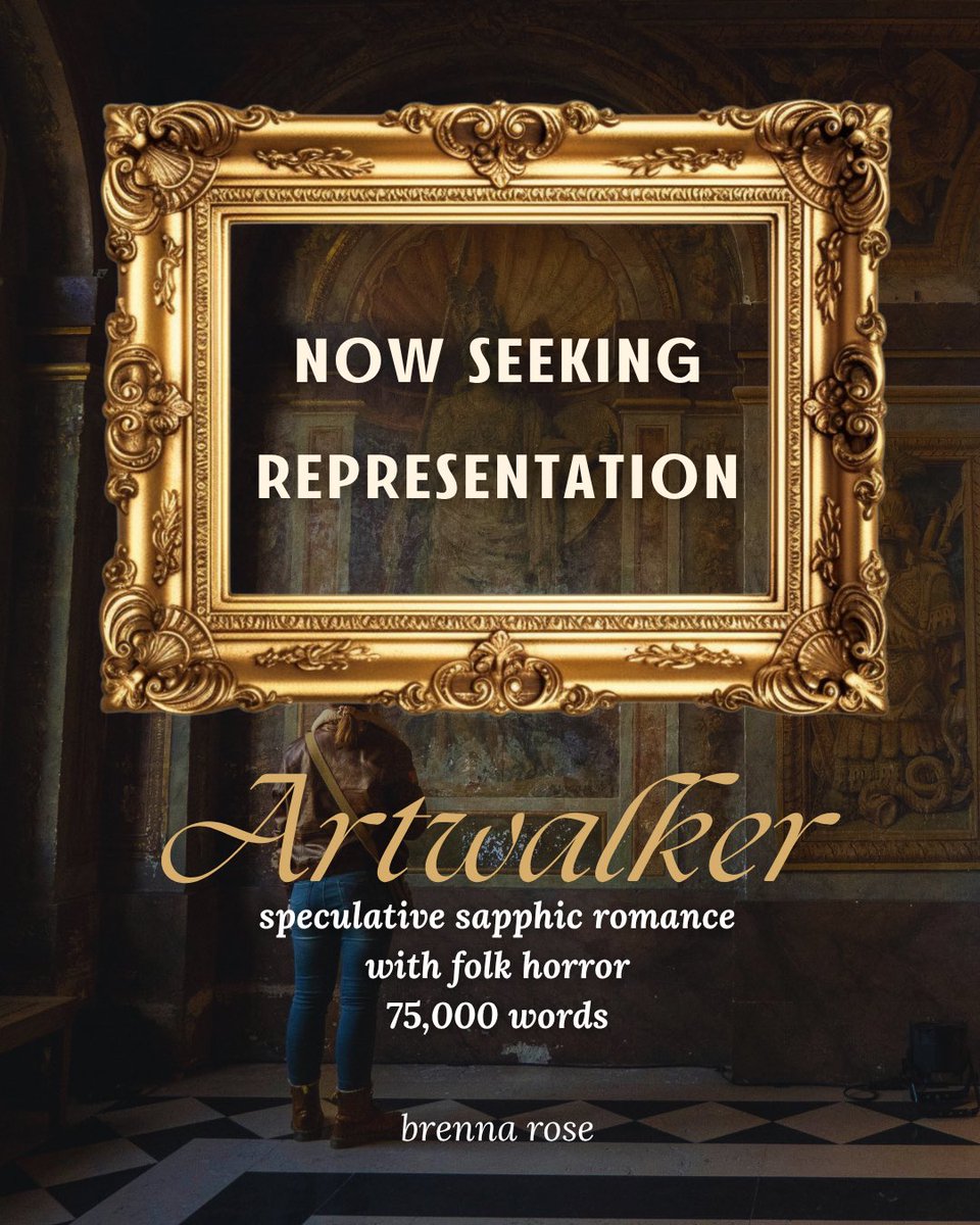 I’m back in the query trenches! ARTWALKER is a speculative romance with folk horror, inspired by the Irish legend of the Leannán Sídhe 
Agents! If you’d like to see this in your query box, please reach out! I would love to find this project w/ editor interest a home!
#amquerying