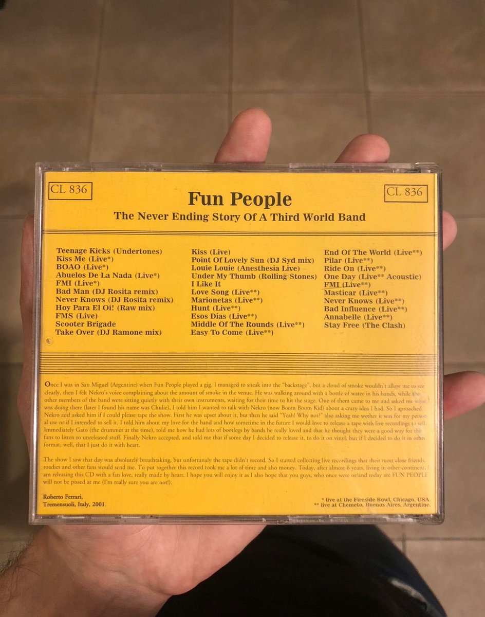 qué maravilla encontrar un bootleg de fun people con estética símil los discos de jazz de la blue note