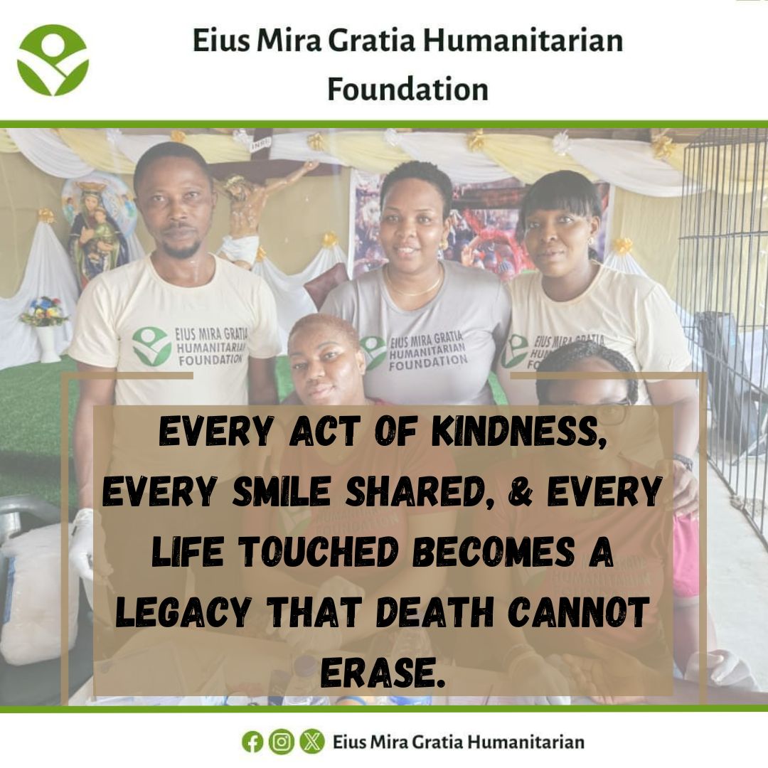 EiusMiraGratia's tweet image. Life is not measured by how long we live but by how well we love and serve. 

#EiusMiraGratia #HumanitarianService #LiveToServe #LifeOfImpact #LoveInAction #ServingHumanity #KindnessMatters #LegacyOfLove #PurposeDrivenLife #LiveWithCompassion #MakingADifference #FaithInAction