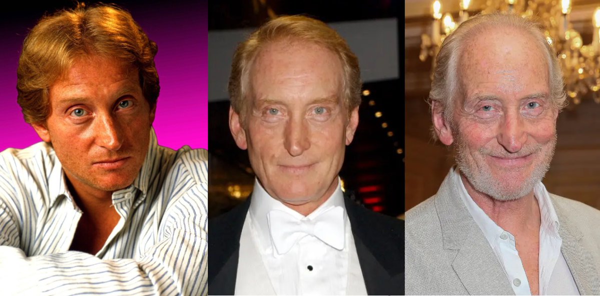 ANitpicker's tweet image. ＃アンの娘リラ　で初めて白髪を見つけたとショックを受けるアラフィフのアン。赤毛の色素は加齢とともに赤→金→白と薄くなるそうでイギリス俳優のチャールズ・ダンスさんがまさにそんな感じですね。作中でアンは室内着でピンクのキモノを着てたけど髪の赤みが薄れてとうとうピンク解禁になったのかな