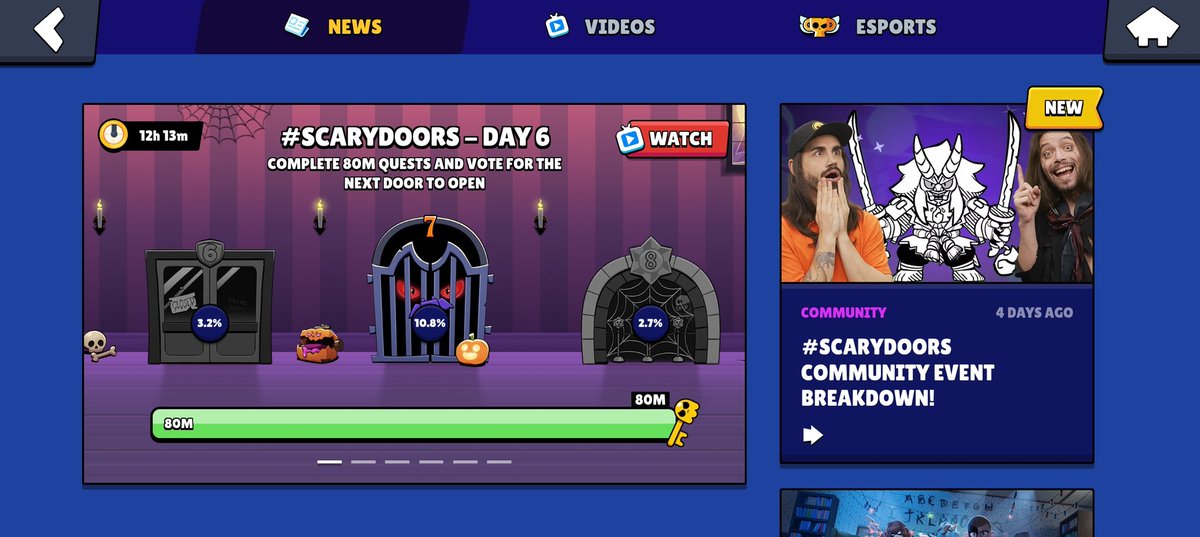 Andy512201515's tweet photo. At this point just vote whatever you are feeling so... #scarydoors #brawlstar https://t.co/EbJit6YQ9N