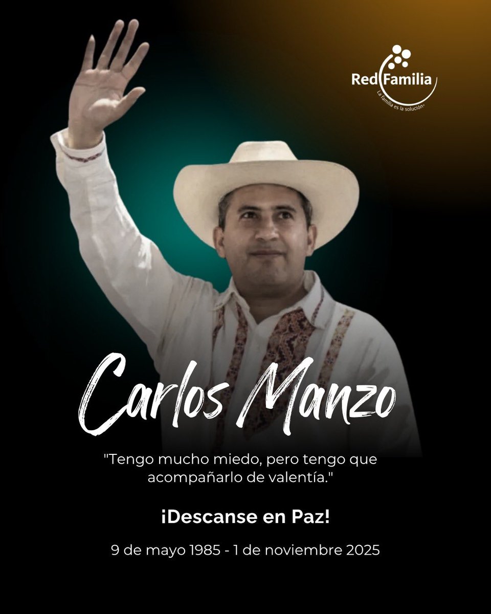 Con mucho dolor, nos unimos a la pena que embarga a la familia del exalcalde de Uruapan, Carlos Manzo. Conscientes del amor de Nuestro Señor y de la promesa de la vida eterna, elevamos nuestras oraciones por su eterno descanso.

#noticias #Uruapan #Michoacán #esperanza