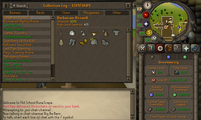 First time trying Thugs instead of Chaos Druids for a Strength level.

I feel dirty. It's really low effort. Didn't make 2M gp in unids, but rolled 15 high gambles :)