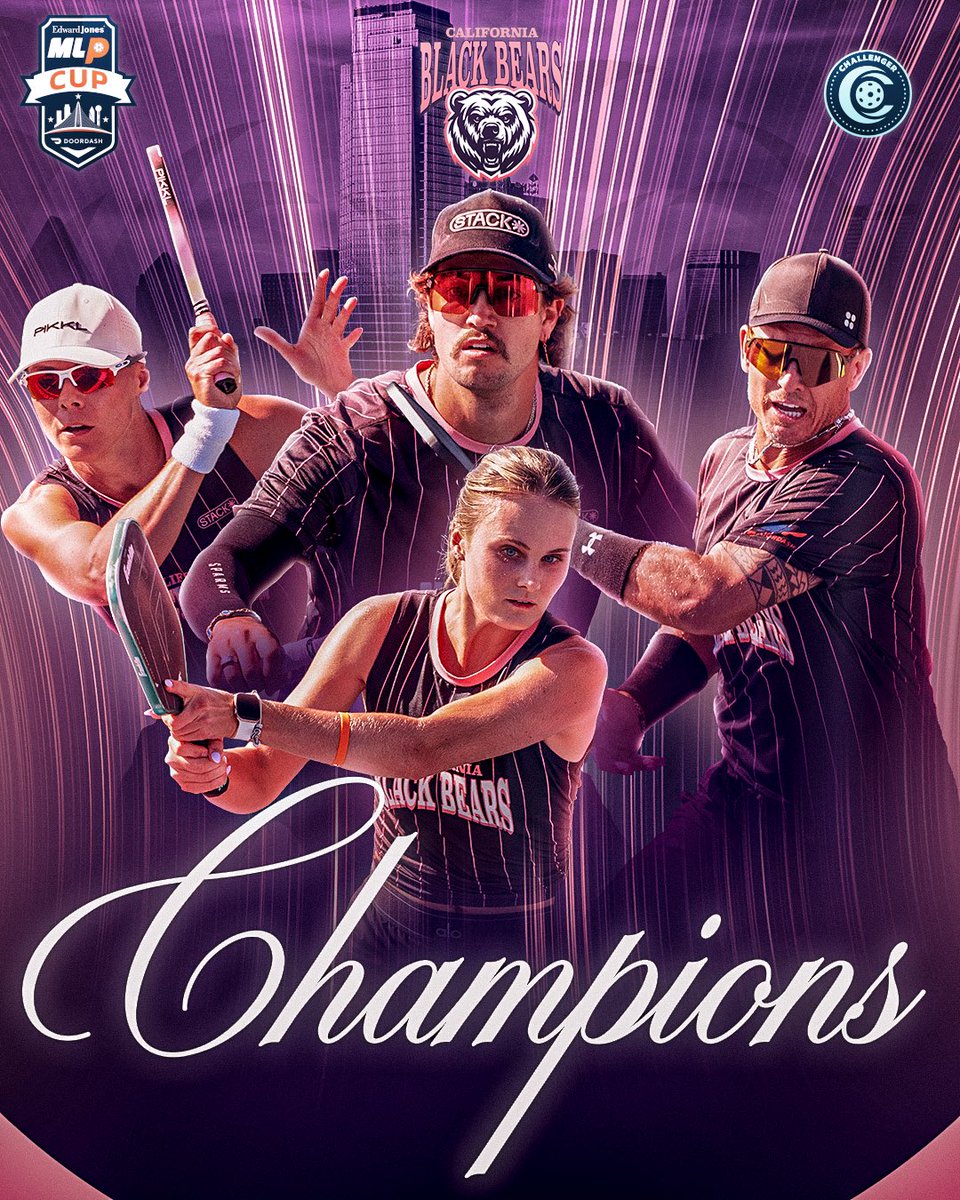 𝑪𝒉𝒂𝒍𝒍𝒆𝒏𝒈𝒆𝒓 𝑳𝒆𝒗𝒆𝒍 𝑪𝒉𝒂𝒎𝒑𝒊𝒐𝒏𝒔 🙌 

🏆 Edward Jones MLP Cup