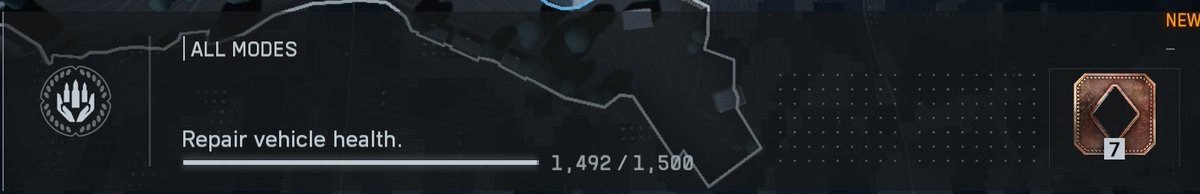 Bro, my progress for this challenge froze at this spot and won't progress at all.  I AM SO ANNOYED RIGHT NOW. I've literally repaired at least 3 tanks full of health and it's been stuck at this...