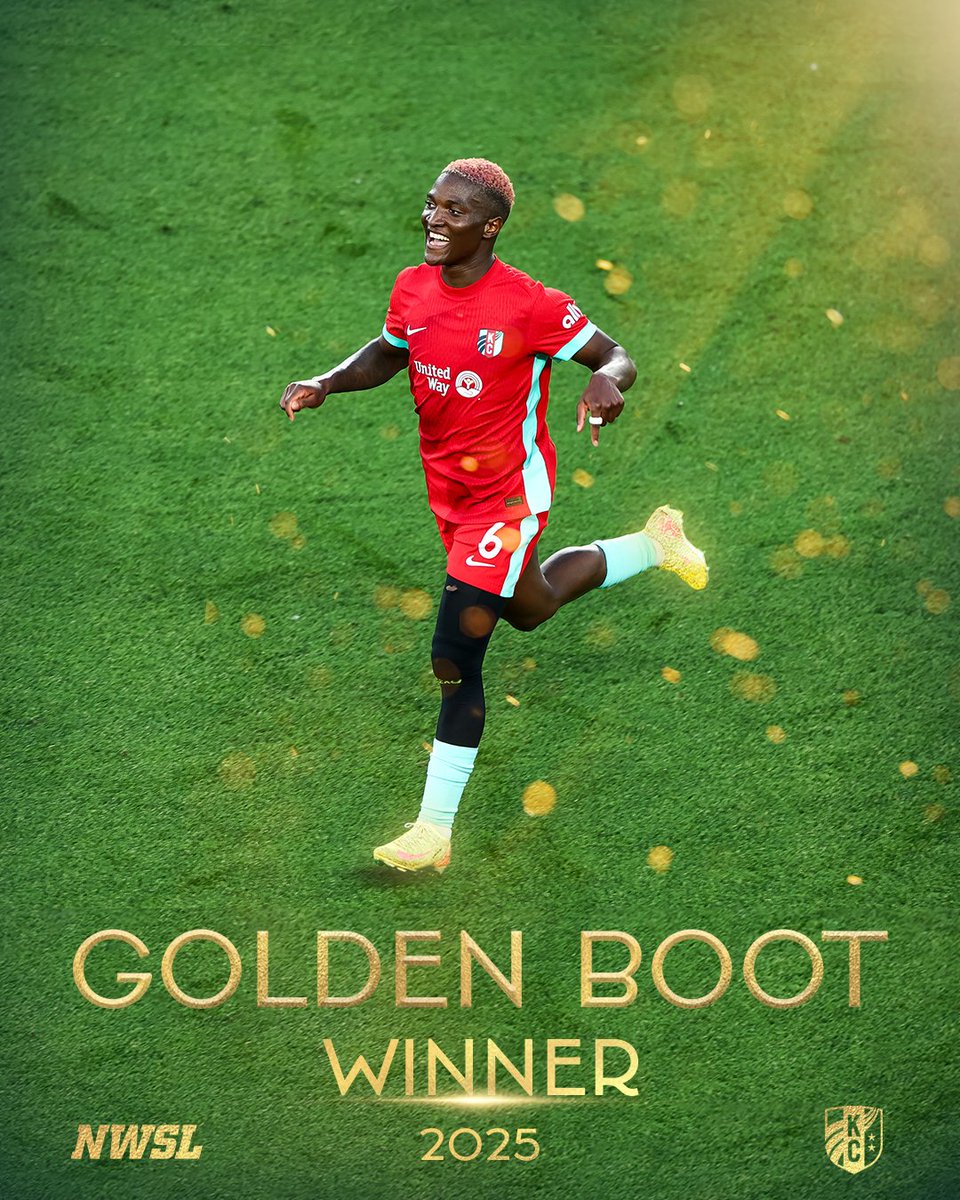 UNDENIABLY GOLDEN 👑

Your 2025 <a href="/NWSL/">National Women’s Soccer League</a> Golden Boot Winner, Temwa Chawinga ✨