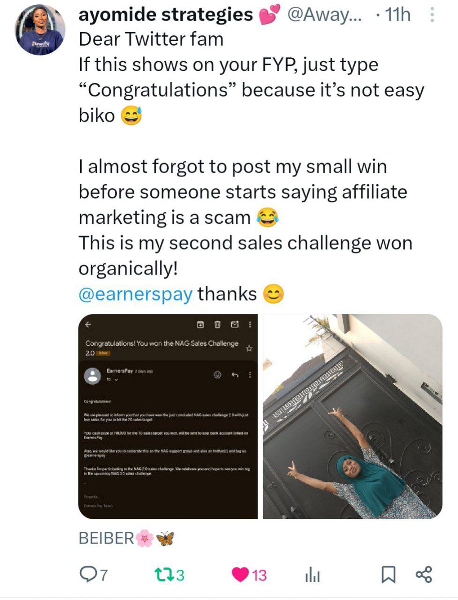 CoachSV_'s tweet image. Just got another message: “Made my first sale!” 🎉
It never gets old seeing beginners win.
Your results can start today 👇
wa.link/v0yrib
#HustleMindset #EntrepreneurMindset #PassiveIncome