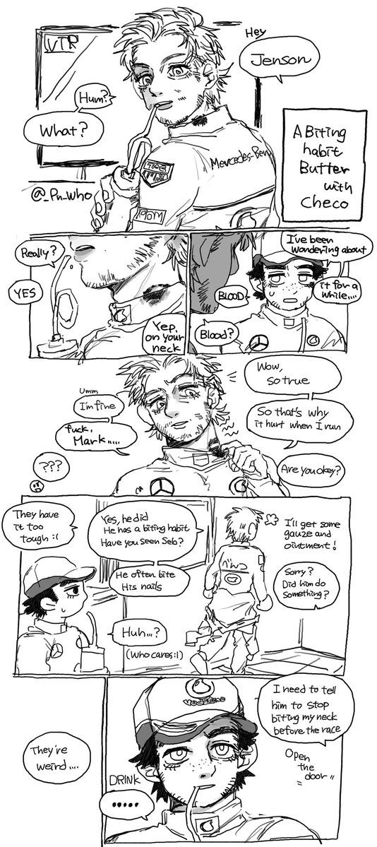 A biting habit 🧈 with checo 
(JPN/EN)