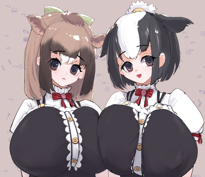 トリックオアトリート‼️🤍🐄🖤🐄🤎 